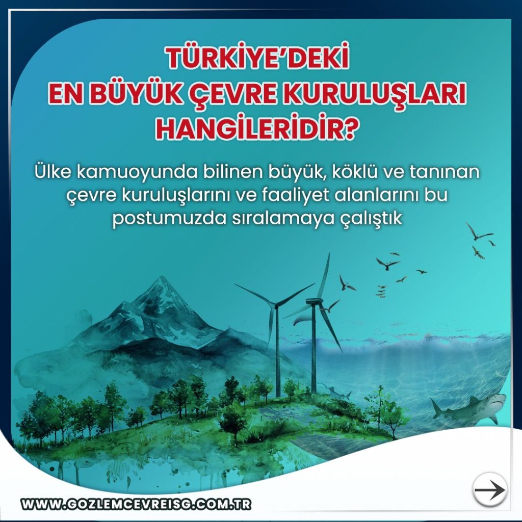 TÜRKİYE ÇEVRE KURULUŞLARI