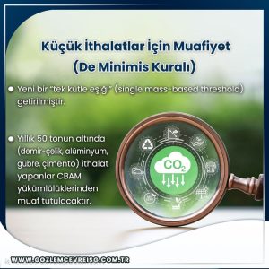 SKDM küçün ithalatçı muafiyet