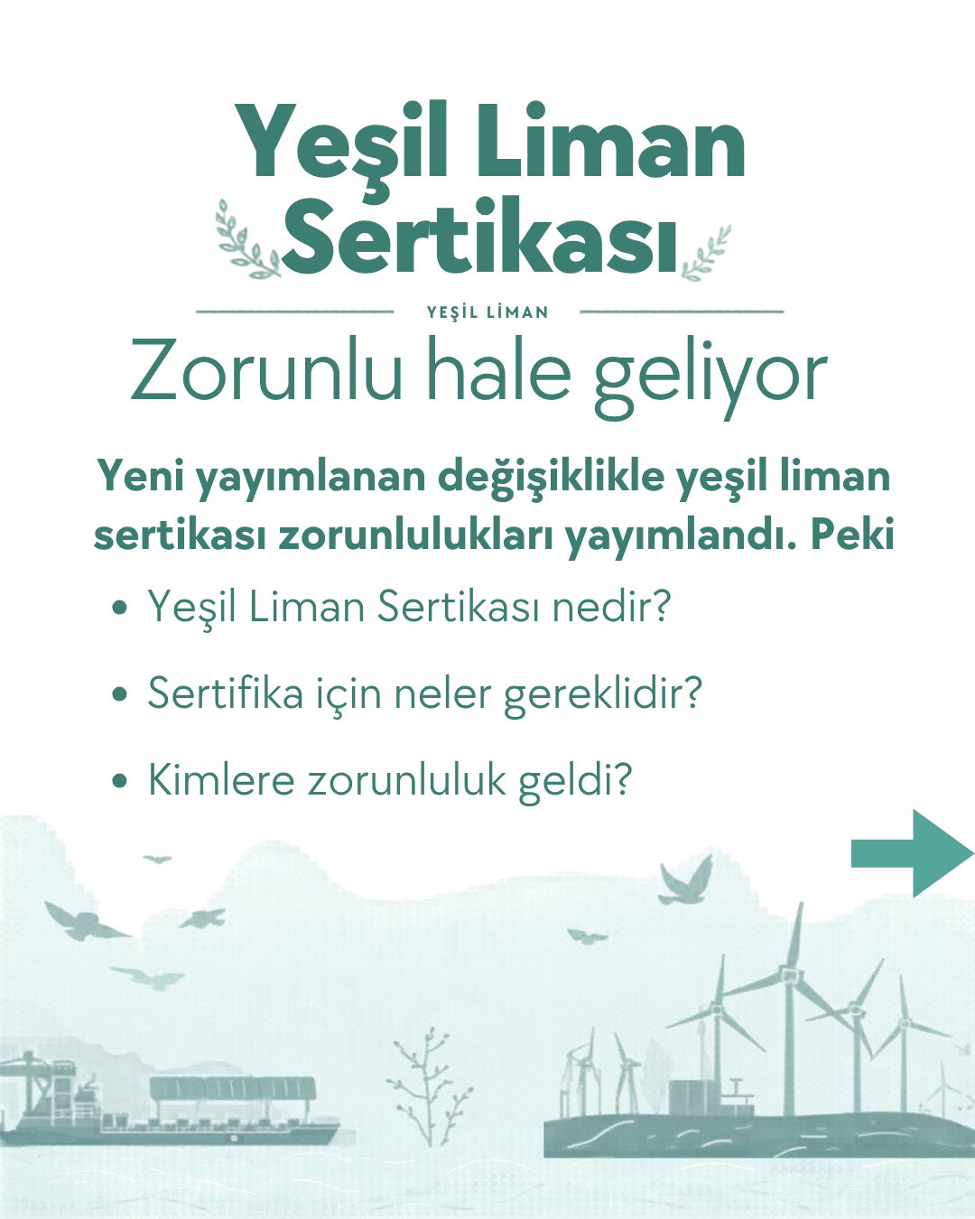 Yeşil Liman Sertifikası - Gözlem Çevre Danışmanlık